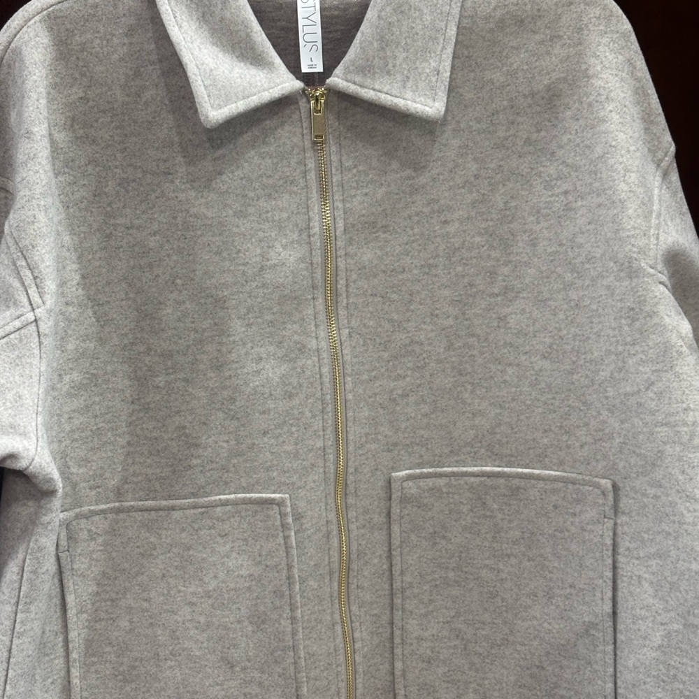 STYLUS Heather Gray Jacket size L